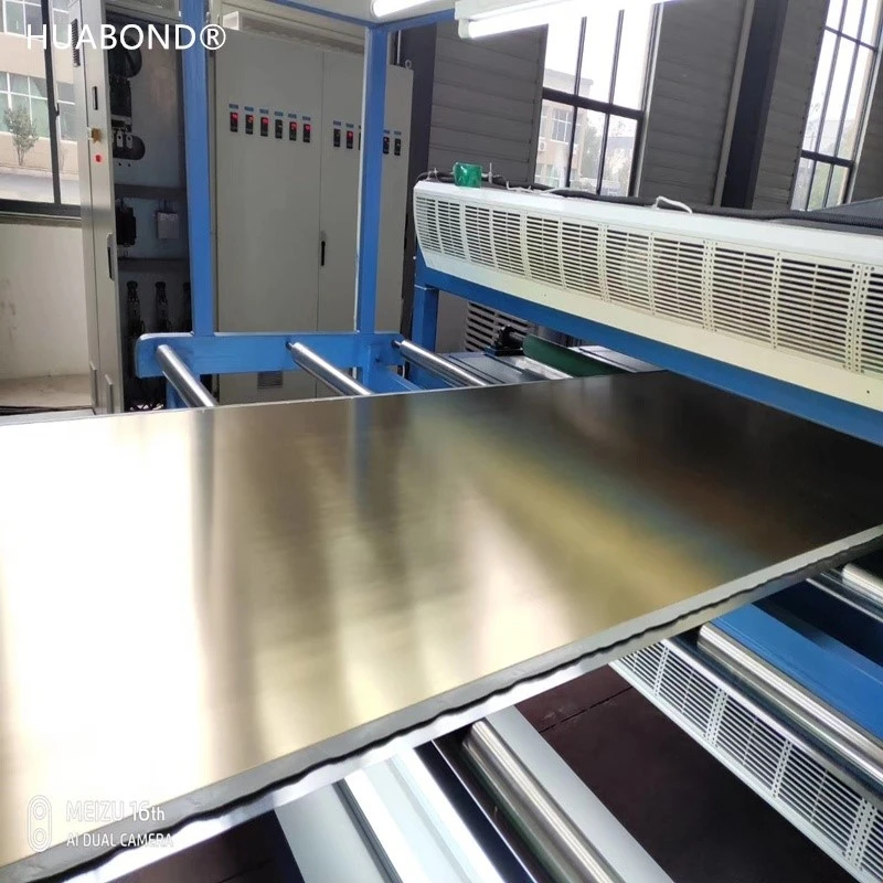 Brass composite panel production Brass composite panel production